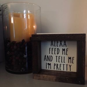 Farmhouse Alexa sign